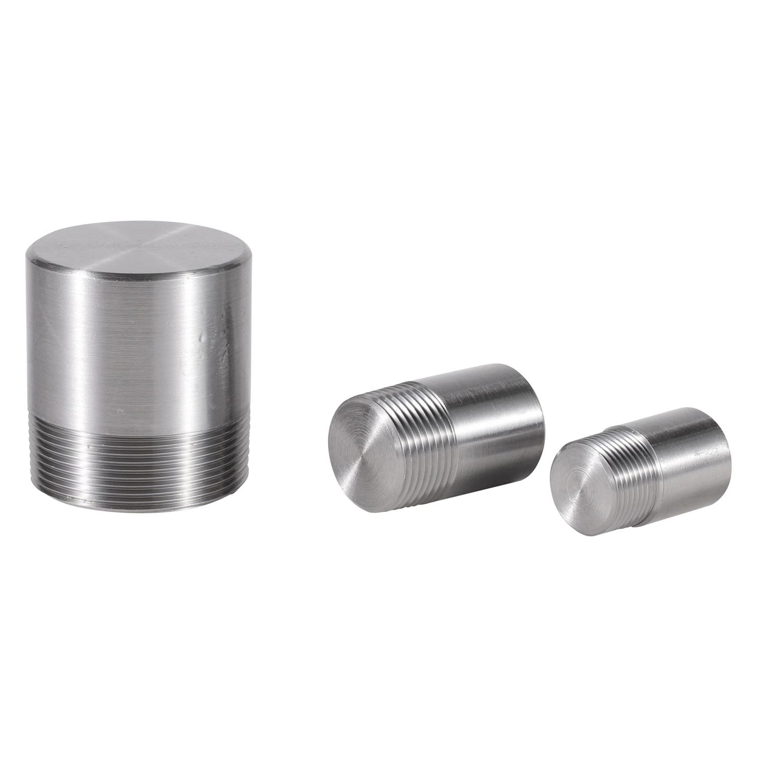 Carbon Steel Pipe Fittings Round Head Forged Female Threaded Cap Plug