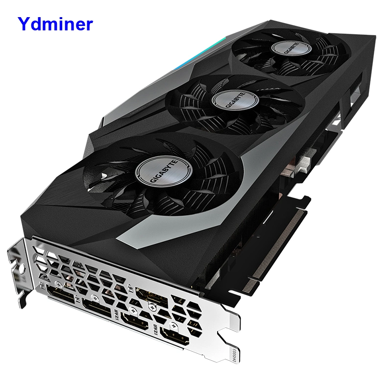 Rentable RTX 3080 Video de la tarjeta gráfica con 3 ventiladores