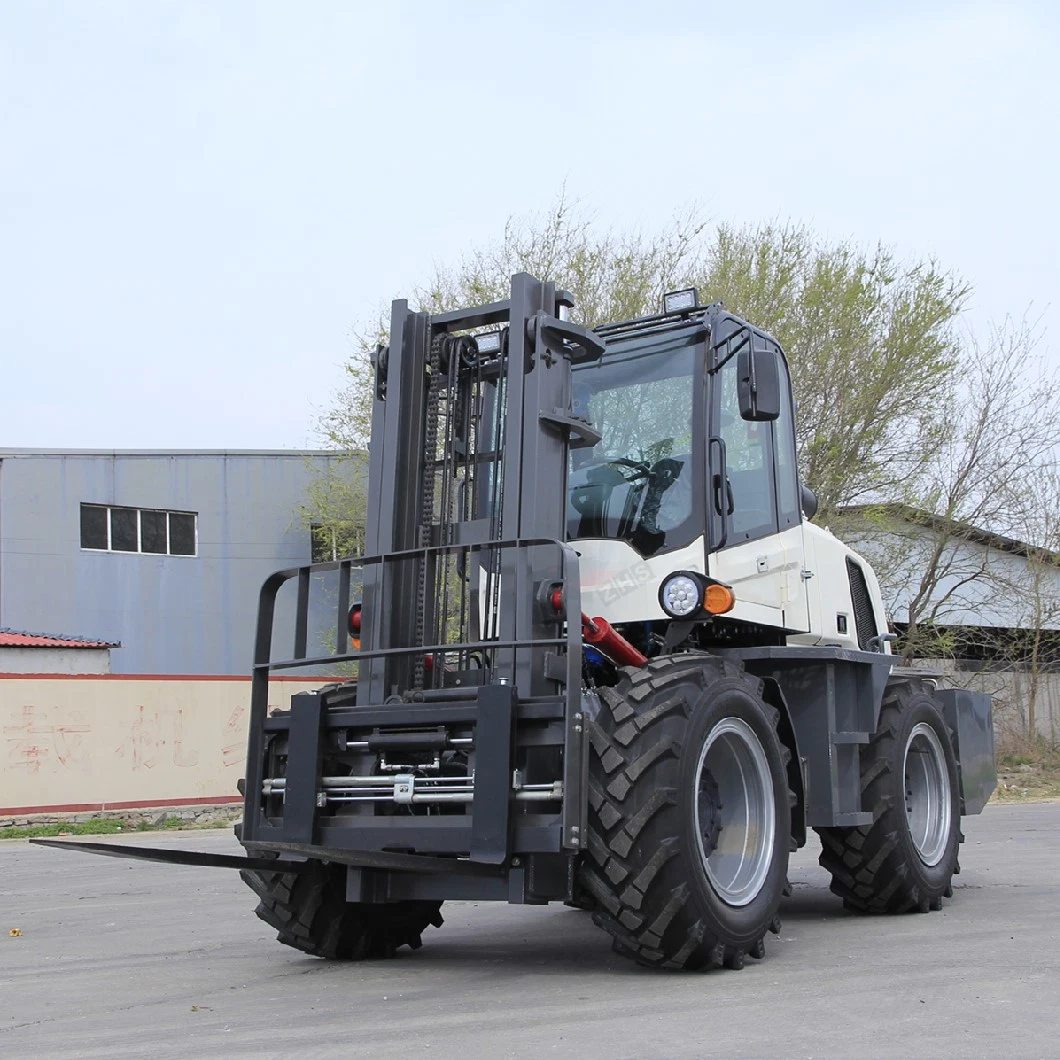 Forklift Price3ton 3.5ton 5ton 7ton 10ton 12ton Rough Terrain Forklift Never Used All Terrain Forklift for Sale