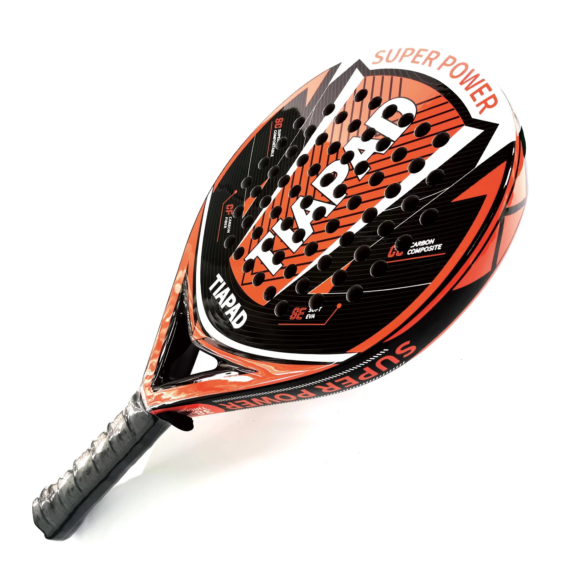 Tiapad 3/12/18K marca personalizada de carbono Padel raquetas de paddle raqueta de tenis para jugadores avanzados con raquetas de padle OEM