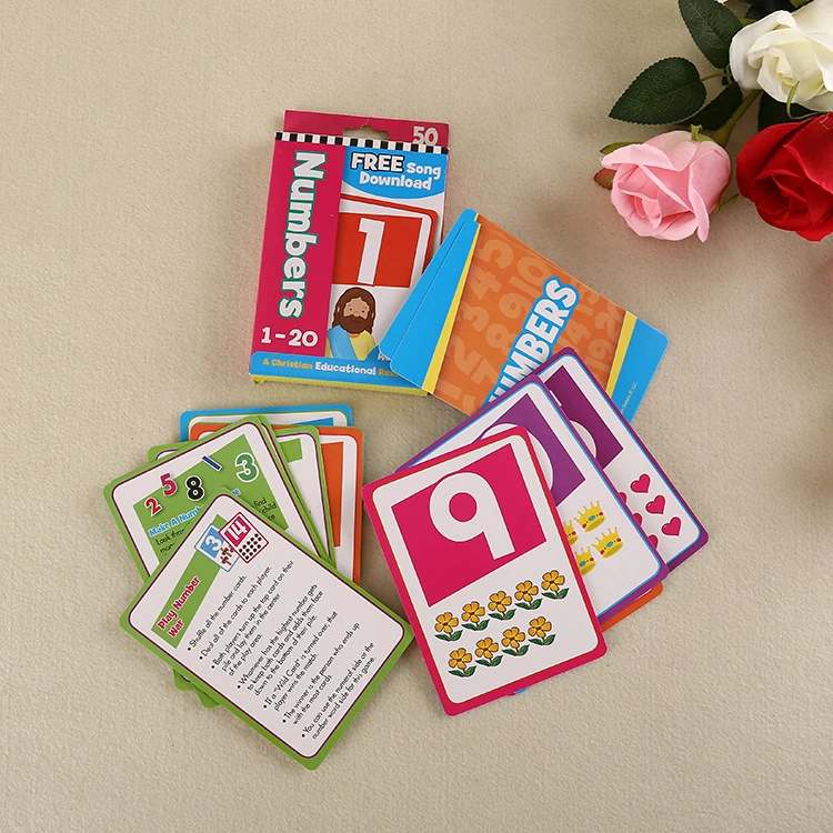 China Supplier Free Sample English Educational Learning Phonics Games Educational Toys Plastic Playing Cards