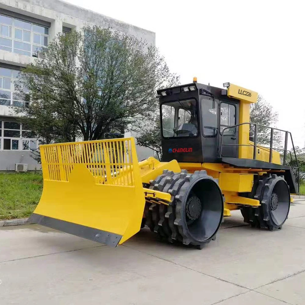 Changlin 26tons Garbage Compactor Roller Sanitation Equipment Dozer Refuse Sinomach