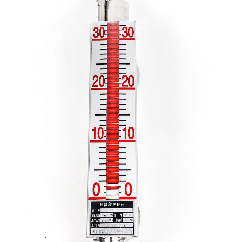 Level Measuring Instruments SUS 304 316 PVDF PTFE Side Mounted Magnetic Float Tank Level Meter Switch