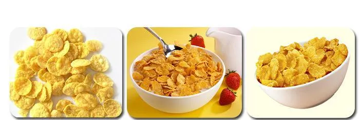 Los cereales Puff copos de maíz quebradizo que hace la máquina