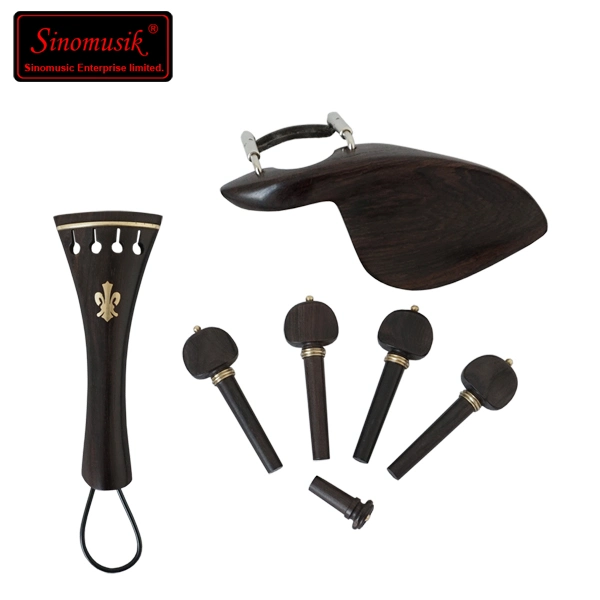 One Set High Grade Violin Ebony Accessories