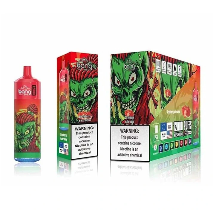 Venda a quente por atacado Bang Box 12000 Puffs e cigarro descartáveis Vape puff 9000 recarregáveis descartáveis Vapers pré-cheios Carttridge Puffbars Randm Tornado Crysta