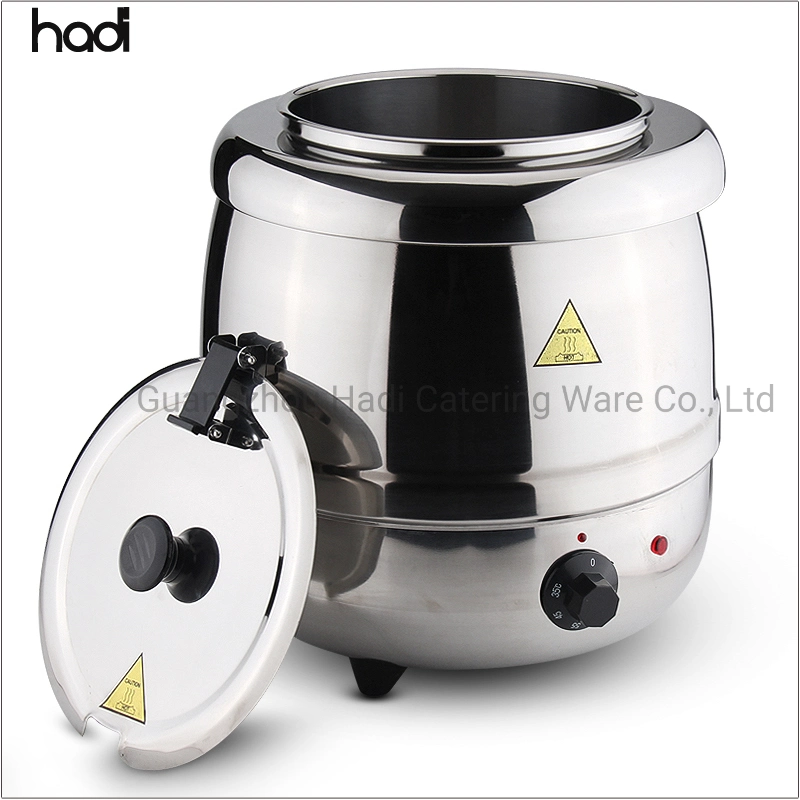 Utensílios de Cozinha comerciais Rose Gold Copper Soup Warmer Chaleira Eléctrica Electric Panela de sopa de buffet para venda