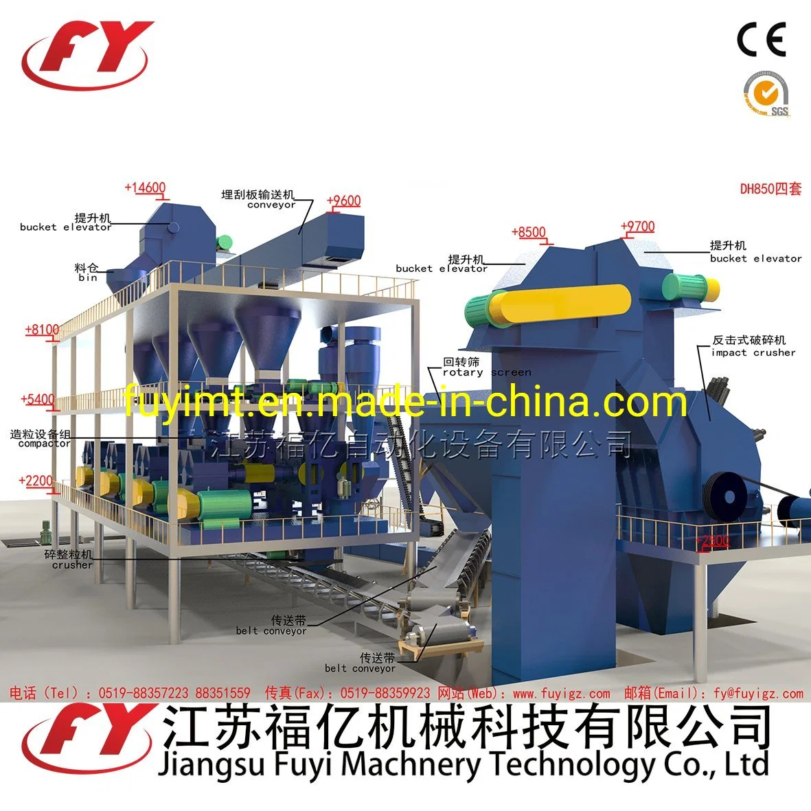 FUYI Screw Compactor With Single or Multi-Machine Combination