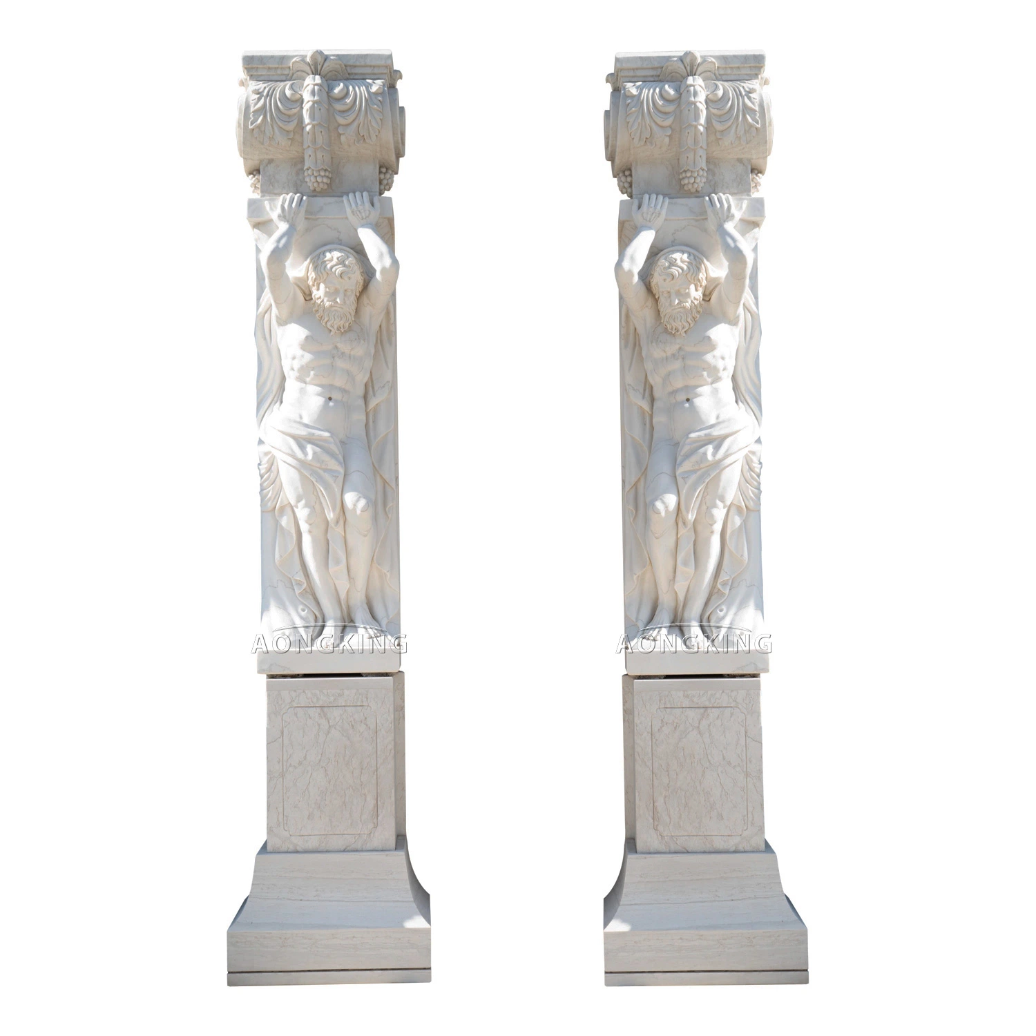 Arte moderno Diseño estilo Mujer de mármol Pilar Estatua