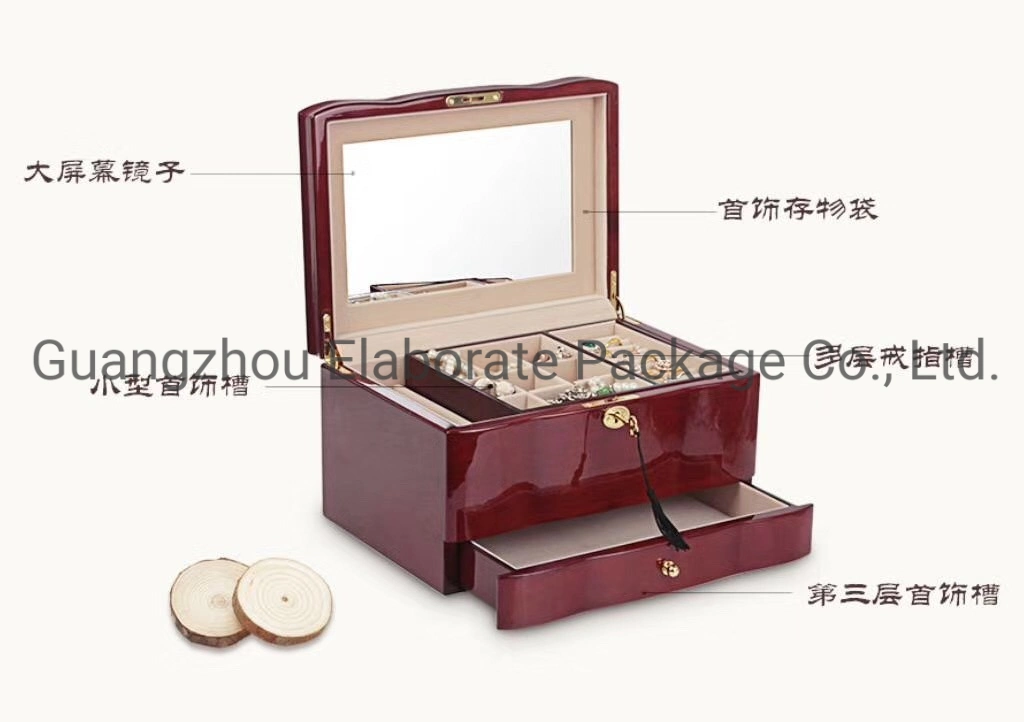 Custom Wooden Wedding Jewelry Gift Box Package Wood Watch Box