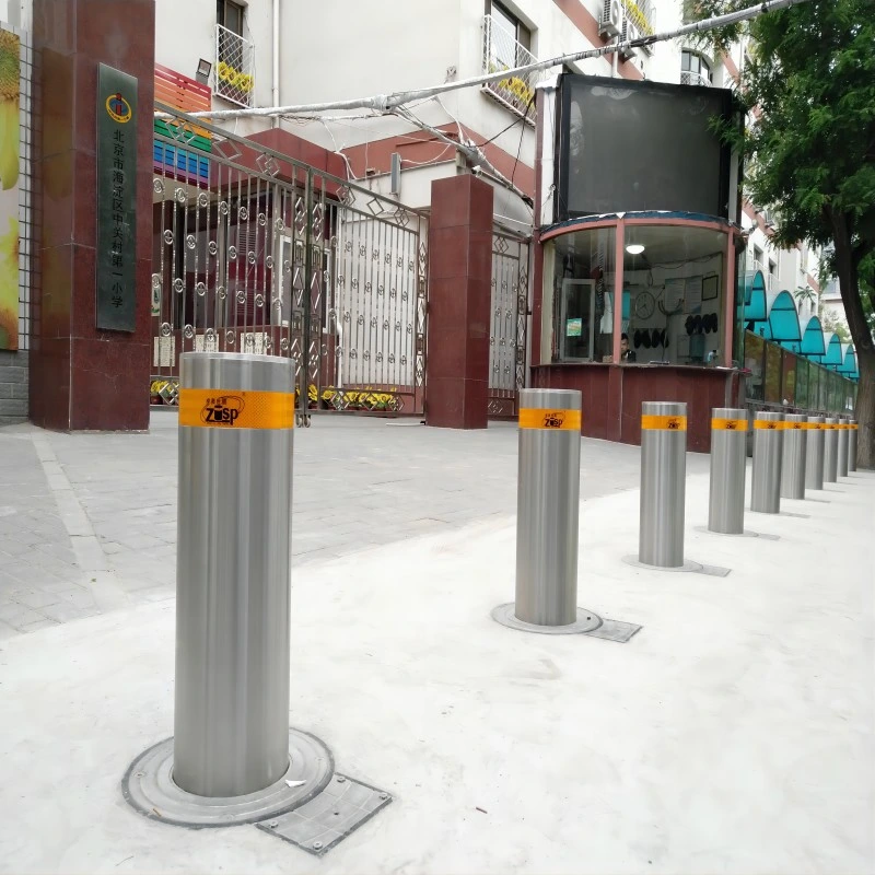 Impact Tested Hydraulic Automatic Bollards for Access Control with Remote Control Use in Parking Lot