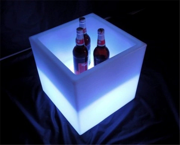 Rechargeable Battery Powered Bar Light Bright LED Waterproof Square Ice Bucket