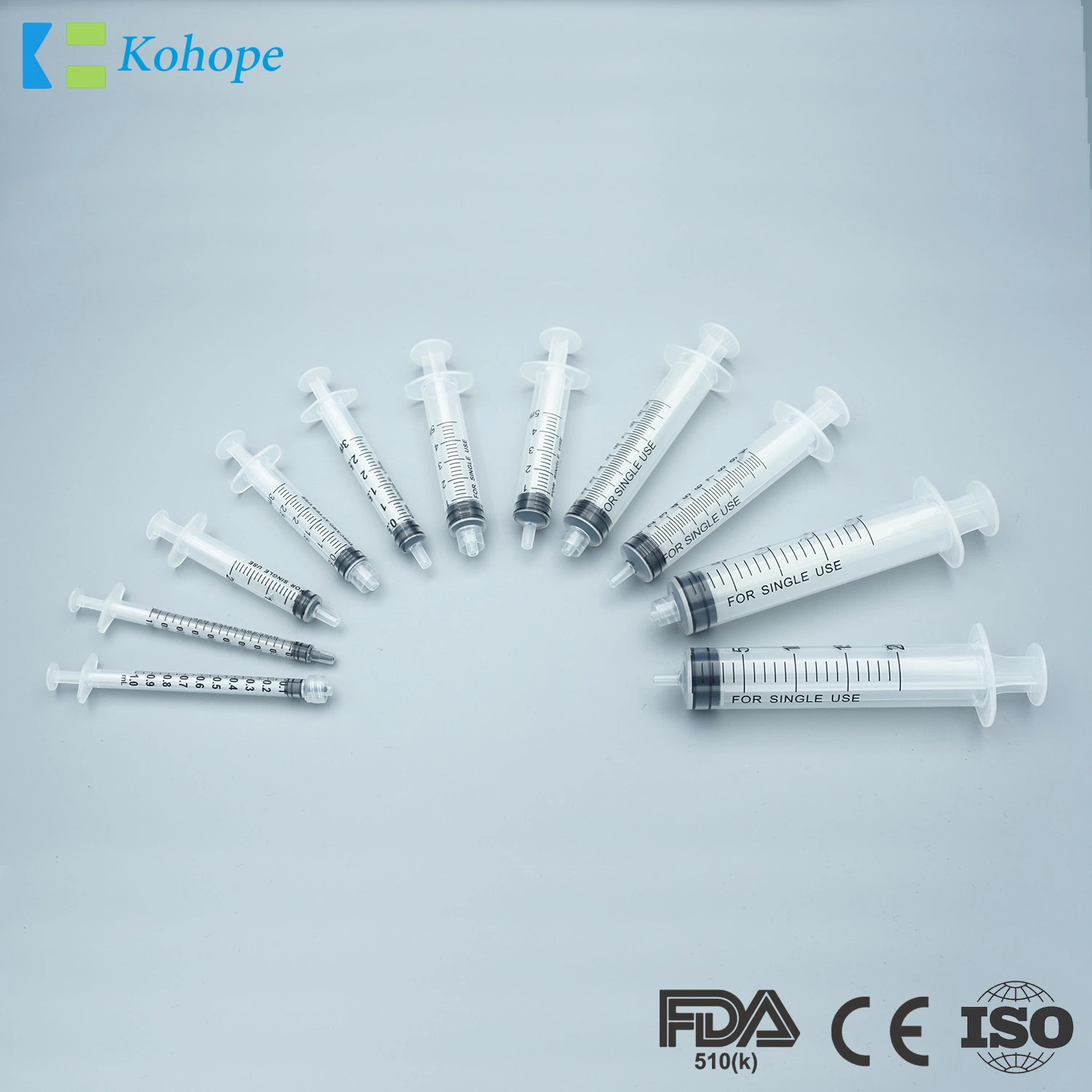 Medical Disposable Syringe 3 Parts Syringe with Needle or Without Needle