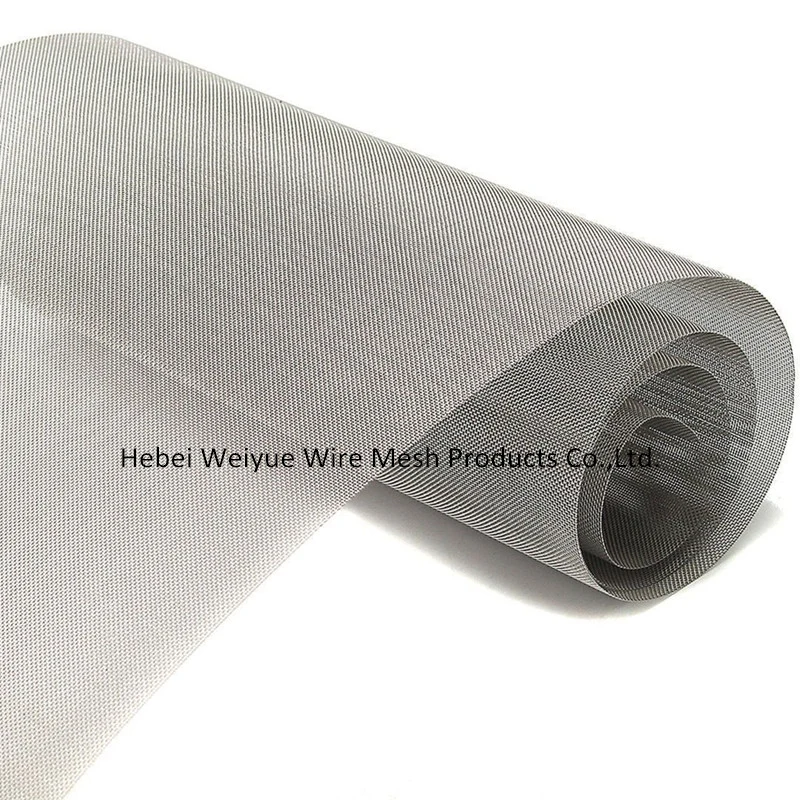 Ultra Fine 100 Mesh Stainless Steel Wire Cloth Mesh Used for Screen Printing and Filtering