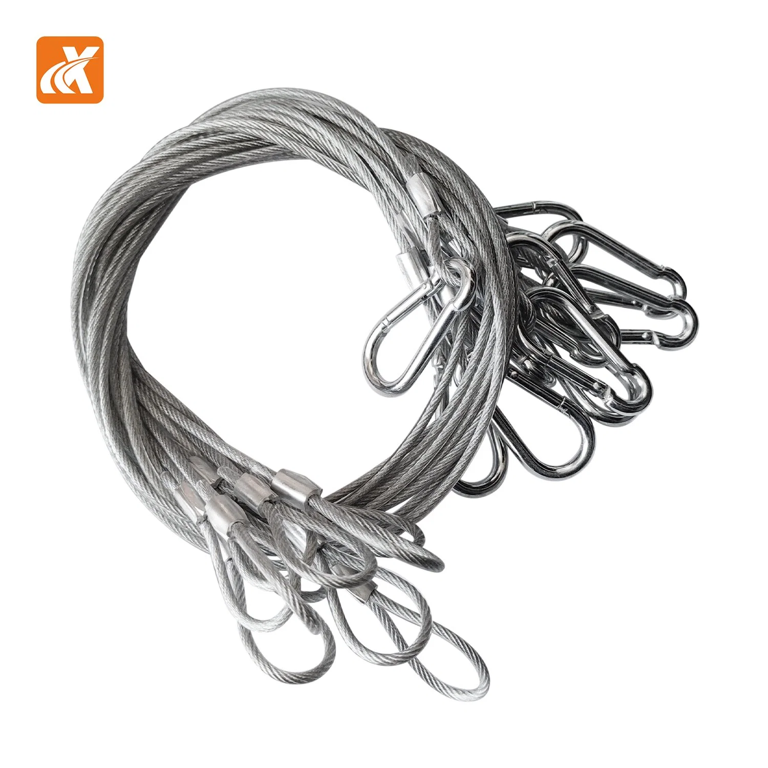 Stainless Steel Adhesive Material Safety Rope Black Standard Spring Fastener Soft Light Meals