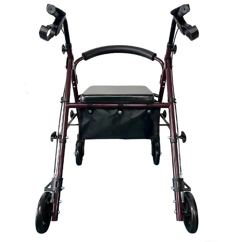 Aluminum Mobility Aids with Shopping Bag Lighiweight Detachable Rollator