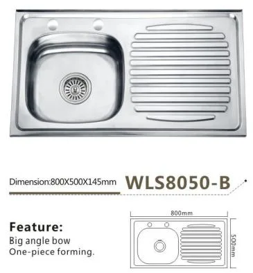 Lavabo salle de bain moderne Prix du bassin du Cabinet du dissipateur de WLS8050