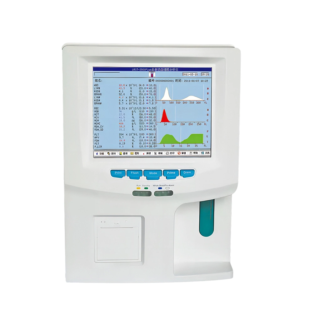 Urit 3000 Plus Auto Hematology Analyzer 3 Part Diff For Human Clinic