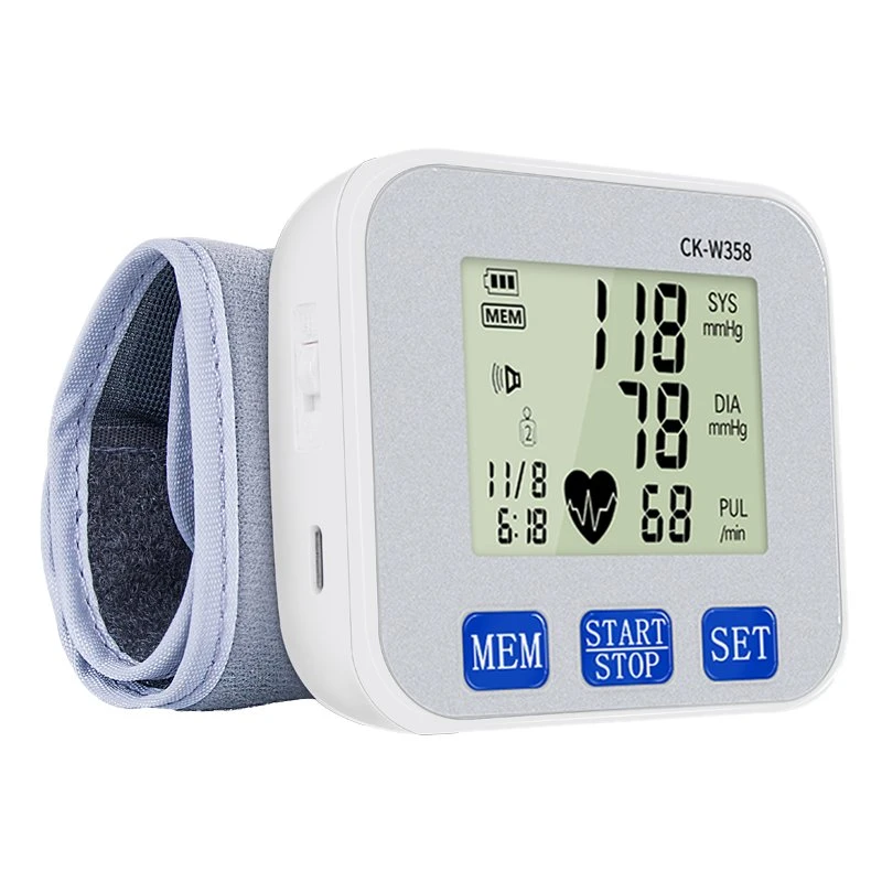 China New Wrist Type Full Automatic Electronic Blood Pressure Measuring Monitor Price