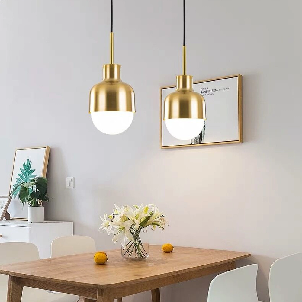 Minimalist Pendant Light Nordic Decoration Ball Lamp for Bedroom Dining Room Gold Pendant Lamp (WH-AP-268)