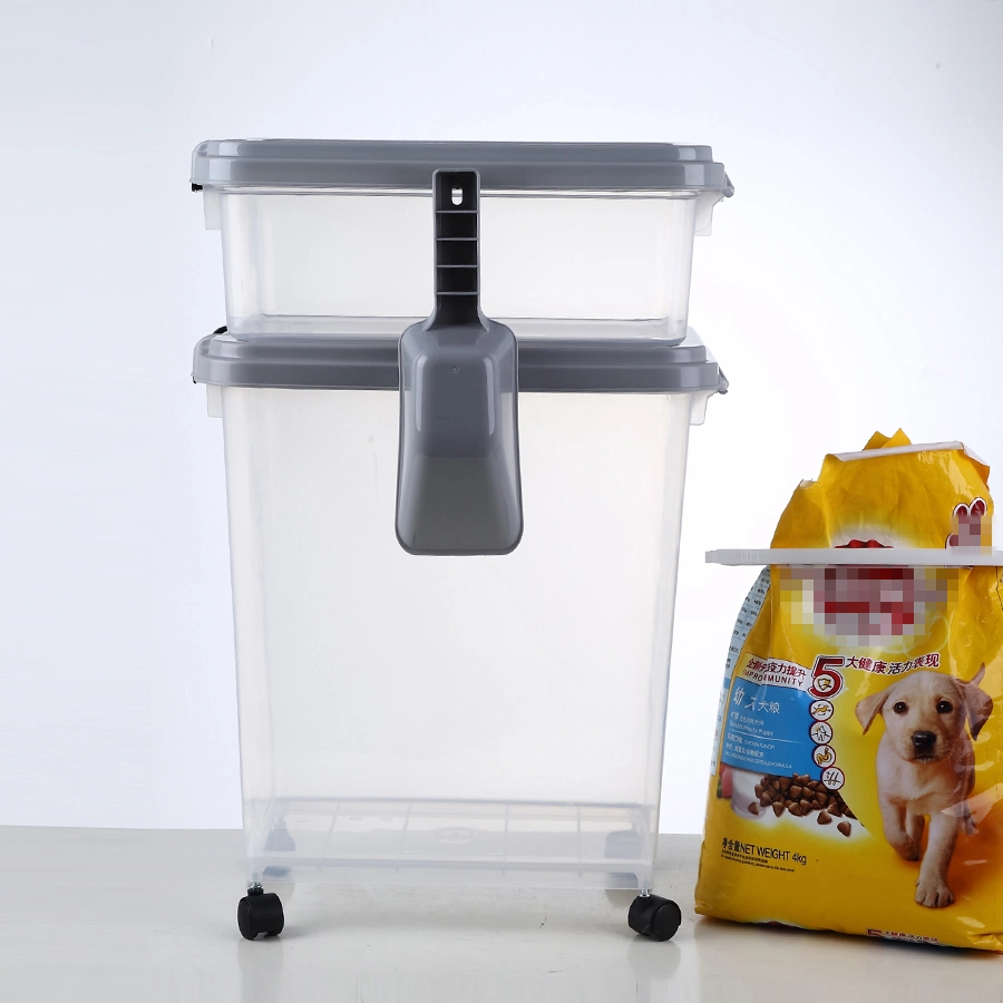 Wholesale 40L Three-Piece Pet Cat Dog Food Moisture Proof Storage Box