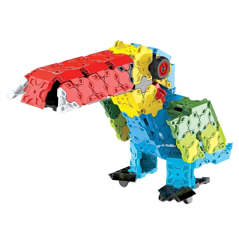 271PCS DIY Parrot Kit Assmbling crianças flexível 3D Ave Animal Construção de brinquedos a crianças Educacional Conjunto de blocos de construção plástica