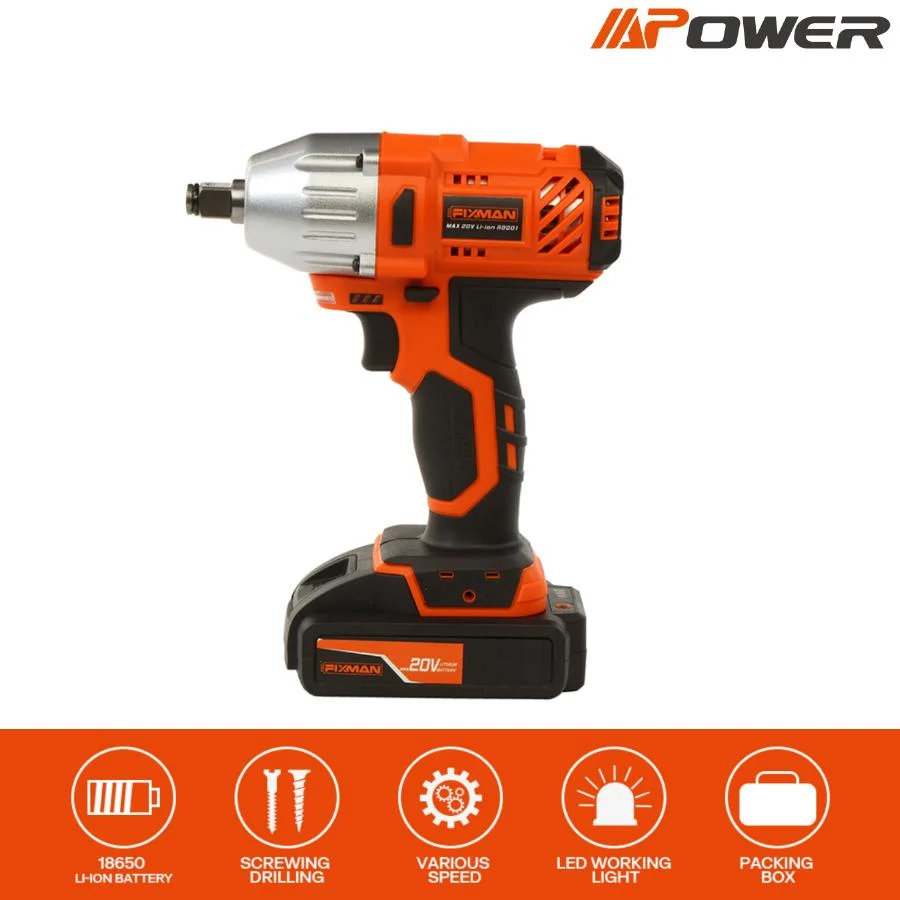 20V 300n. M Cordless Impact Wrench Power Tool Electric Tool Wrench