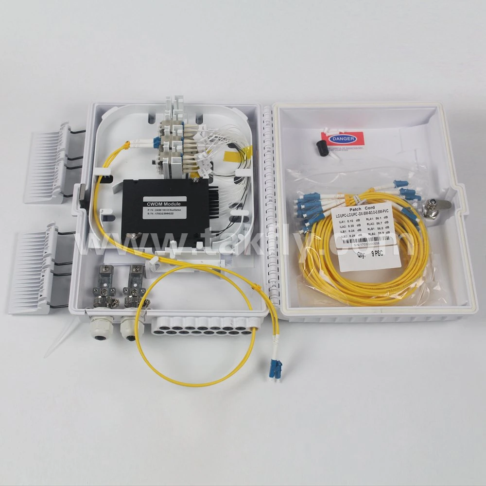 FTTX-Fallkabel SC/APC 16 Anschlüsse, LWL-Anschlussbox