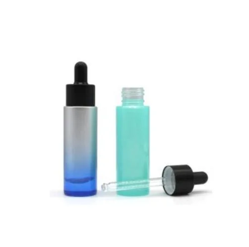 Black Dropper Serum Packaging Skincare Bottle Glass Packaging