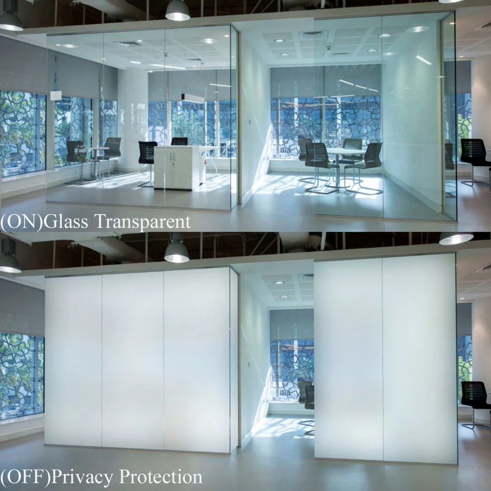 Ultra Clear/Low Iron Customized Design Pdlc Glass Smart Switchable Glass for Car Showroom