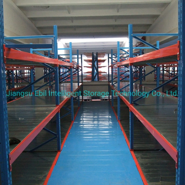 Multi-Tier Industry Warehouse Racking Steel Mezzanine Floor Stacking Racks & Shelves