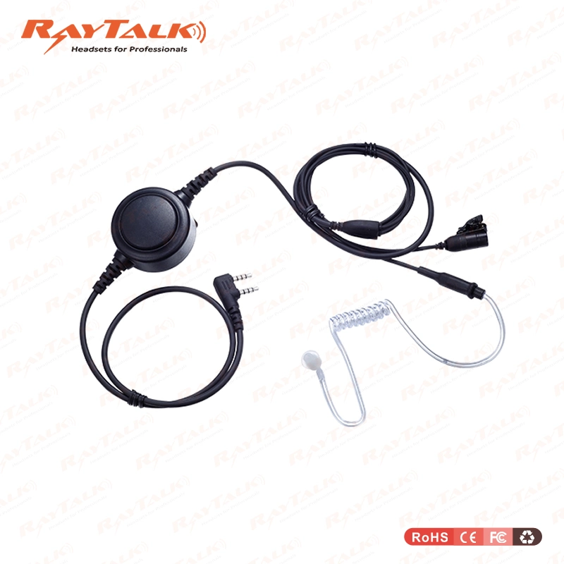 Earpiece with Push to Talk Button for Two Way Radio