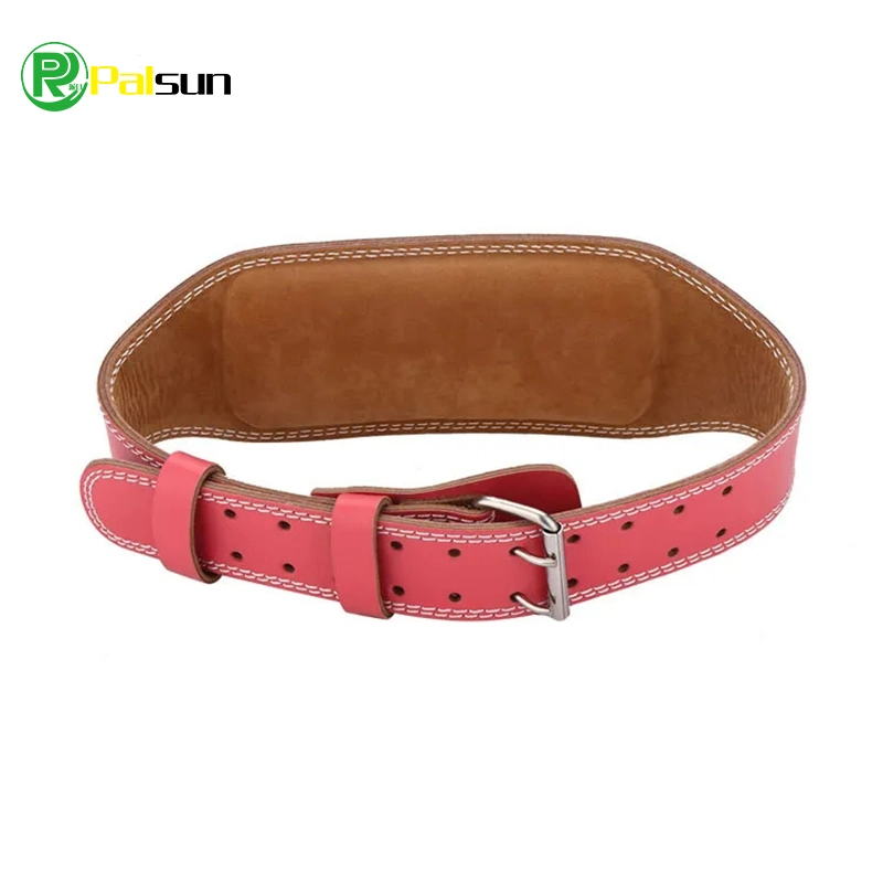 Popular Leather Sport Belt Gym Wrist Lifting Straps Protective Genuine Leather Gym Belt