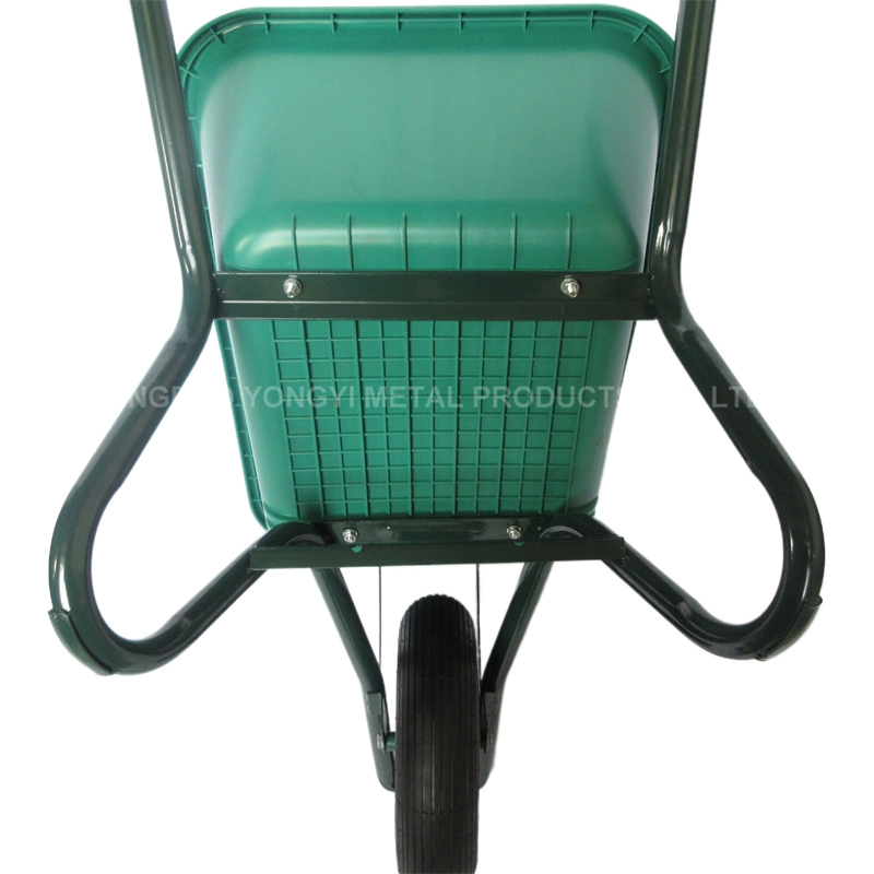 High quality/High cost performance  90L Metal Wheelbarrow with Plastic Tray for European Market