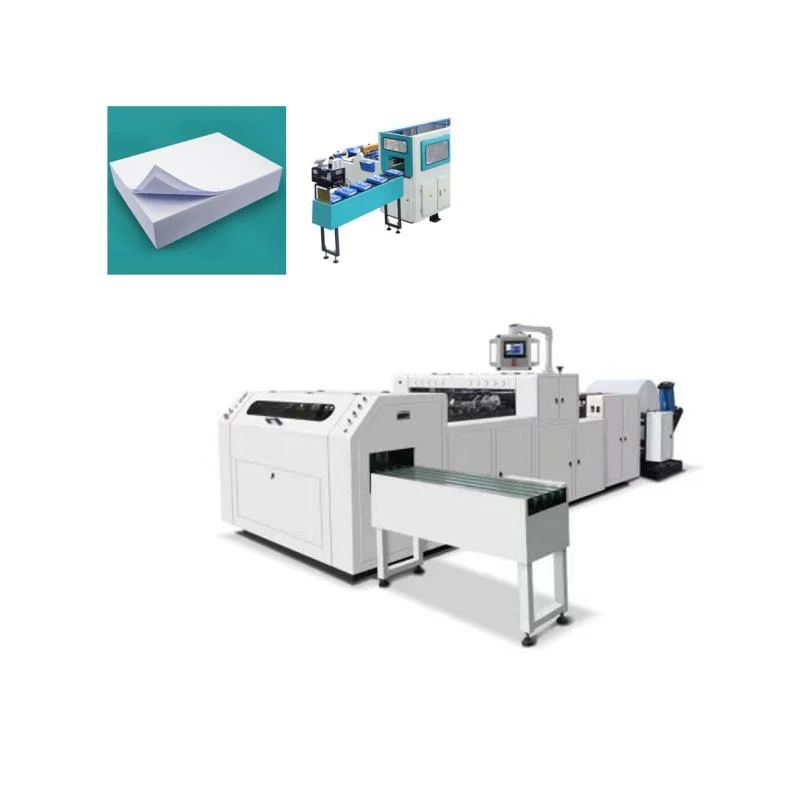 High Speed Cut Paper Sheeting 1100 Two Rolls Paper Reel Sheeting Cross Cutting Machine for Cutting Paper