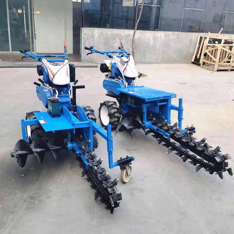 Construction Trench Cable Excavator Digging Small Trenching Machine