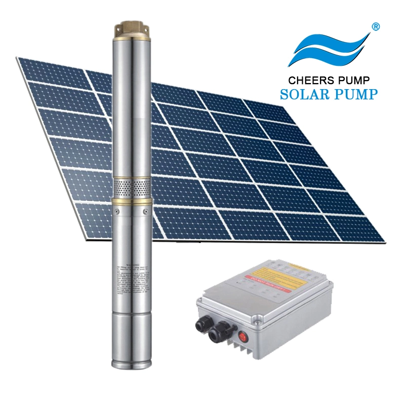 High Pressure Submersible Brushless Maintenance Free Solar Water Pumps Set Agriculture
