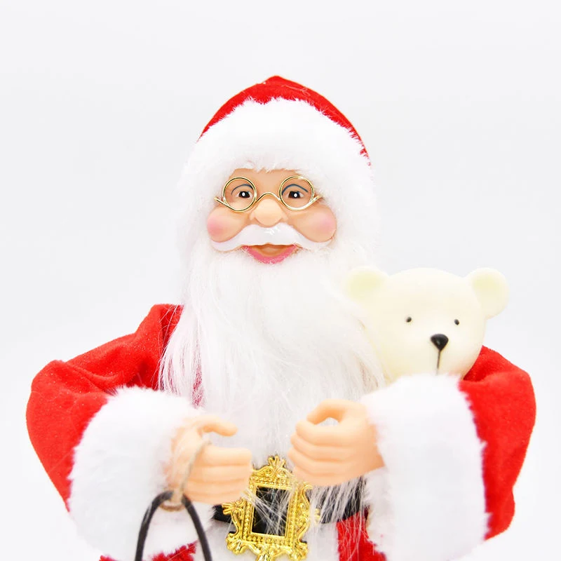 Santa Claus Christmas Decorations for Electric Dancing Sale Santa Dolls Toys