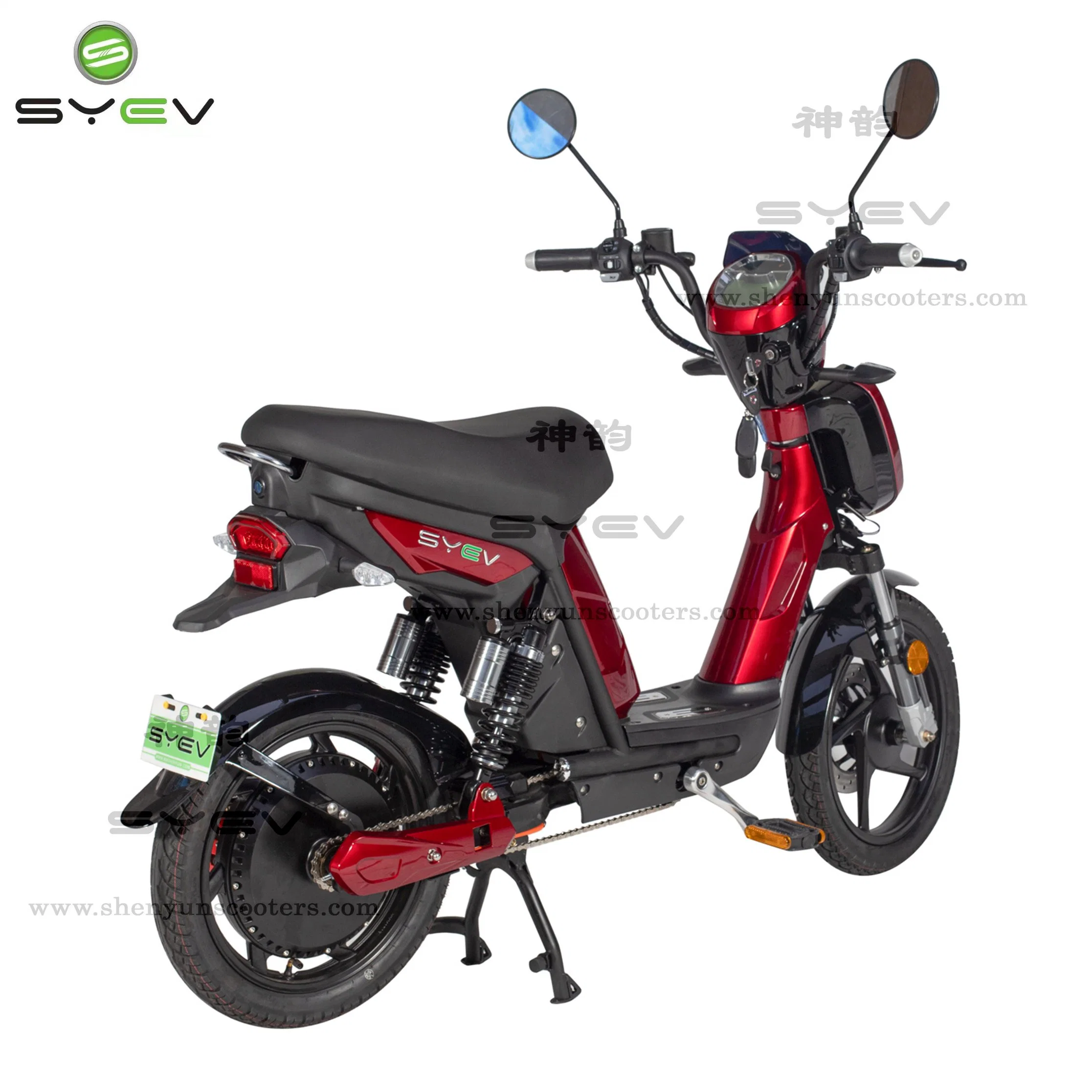 Syev Patent Design City Electric Bike EEC E-Scooter Powerful 800W E-Motorcycle with Portable 48V12ah Battery for Commute