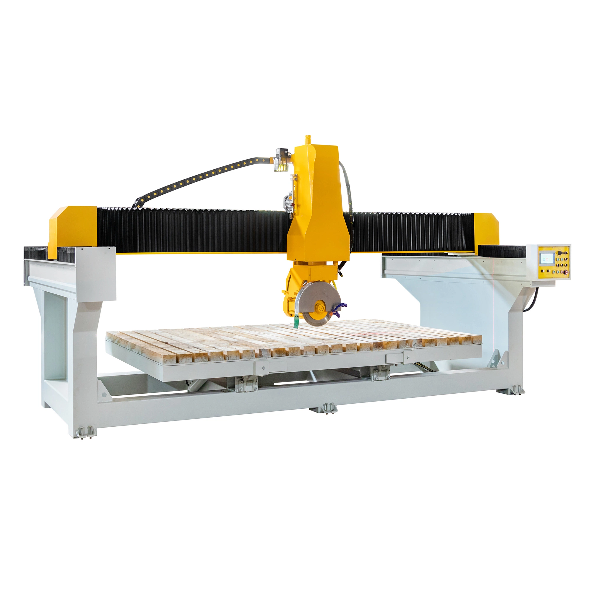 3 Axis Infrared Bridge Saw Tile Granite Quartz Laser Stone Cutting Machine