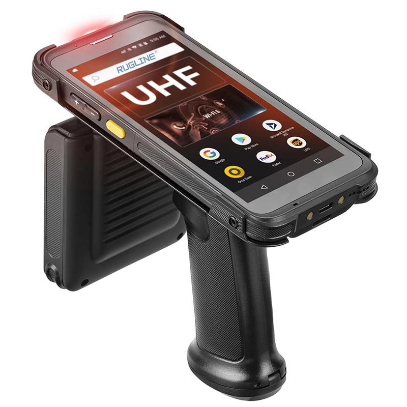 Android 11 Handheld Barcode Scanner with UHF Label Reader Wms Warehouse Inventory Management, Offer Sdk Bluetooth 5.1, Wi-Fi 6