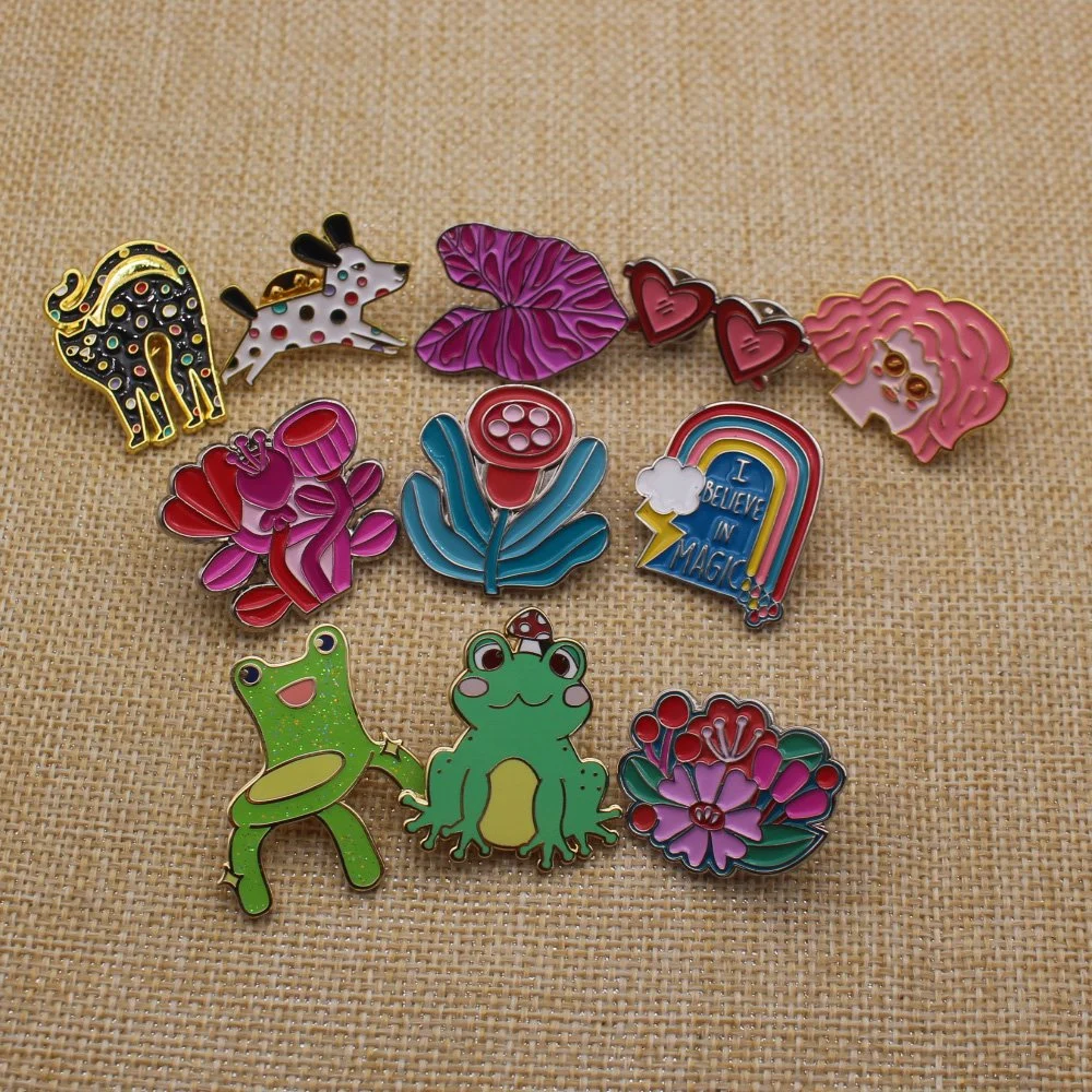 Cute Enamel Lapel Pin Set Cartoon Brooch Pin Badges Brooch Pins for Clothing Bags Jackets Accessories Supplies DIY Crafts