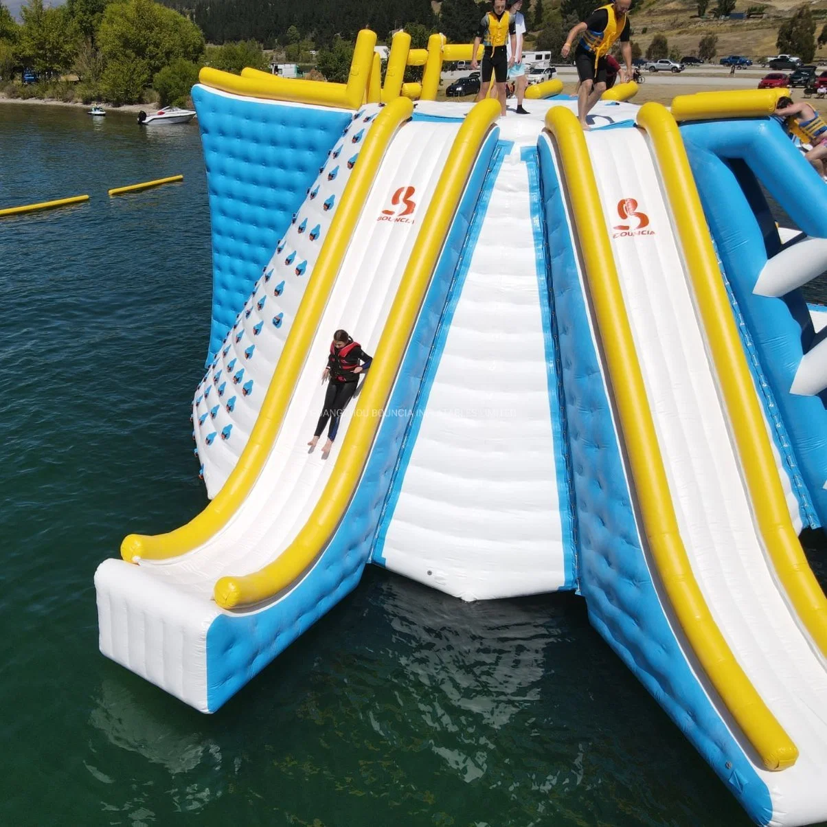 All in One Station Inflatable Sea Aqua Water Amusement Park with Obstacle Course for Lake