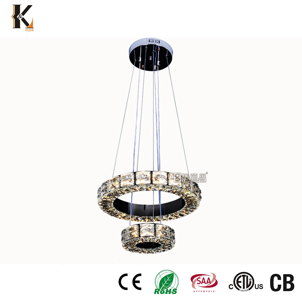 Chandelier Class Luxury China Sample Available Modern Smoky Grey Lustre crystal Large Chandeliers Loft Luxury Crystal Pendant Chandelier