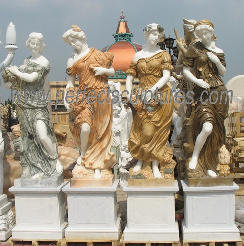 Geschnitzte Marmorstatue Stein Skulptur Skulptur Gartenmöbel für Dekoration (SY-X1079)