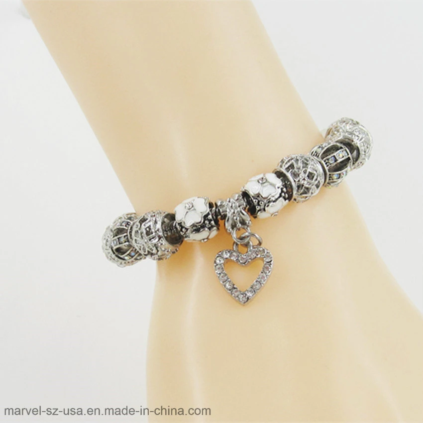 Silver Crystal Luxury Brand Women Charm Bracelet Jewelry Gift