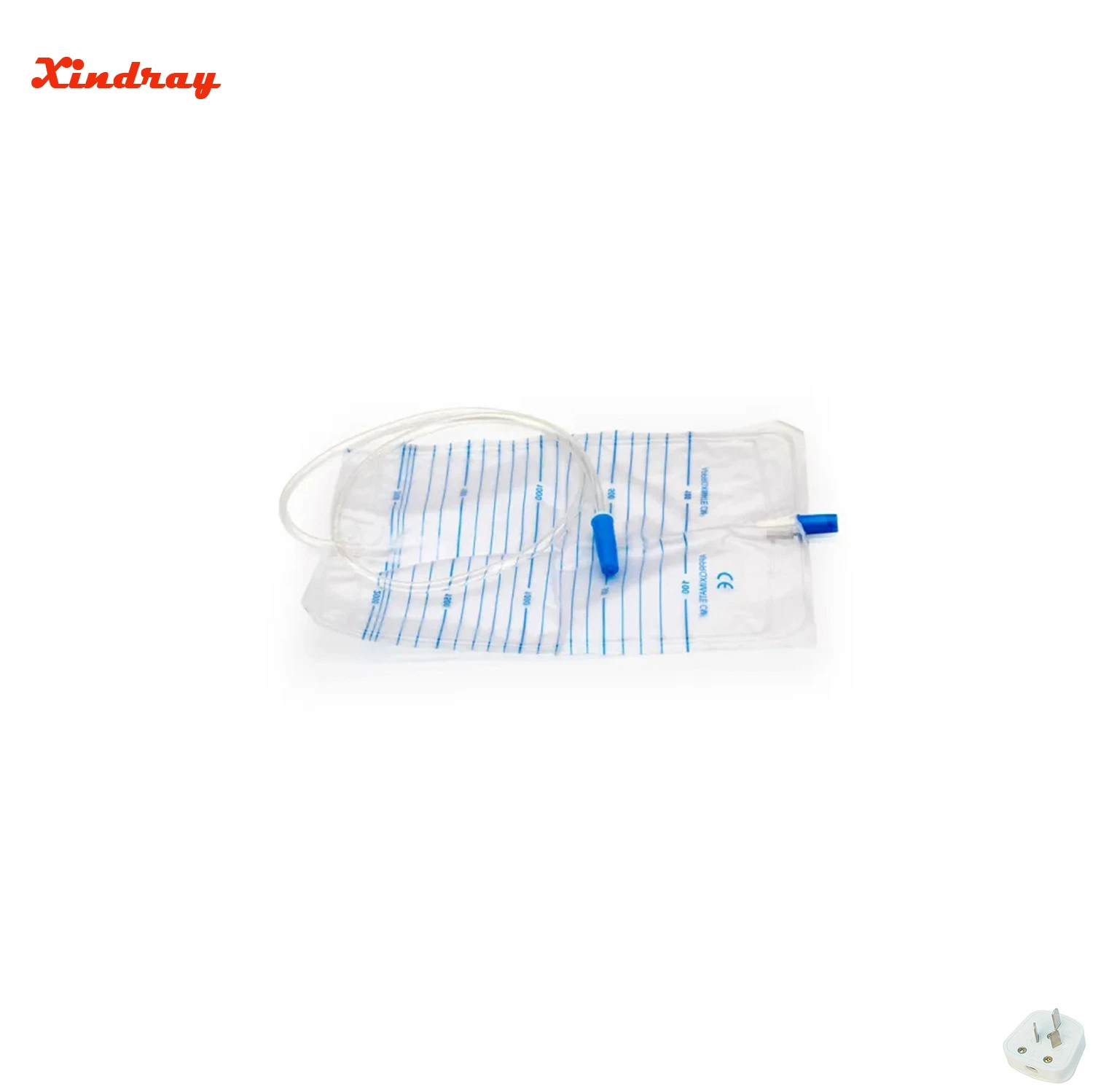 Sac de collecte d'urine jetable de type pull-Push de 2 000 ml