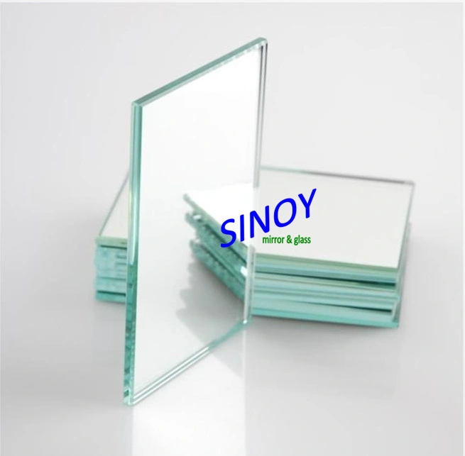 1.1mm - 8mm Thickness Float Glass Double Coated Clear Silver Mirror Glass, with Max Sheet Size 2440 X 3660mm for Interior Applications