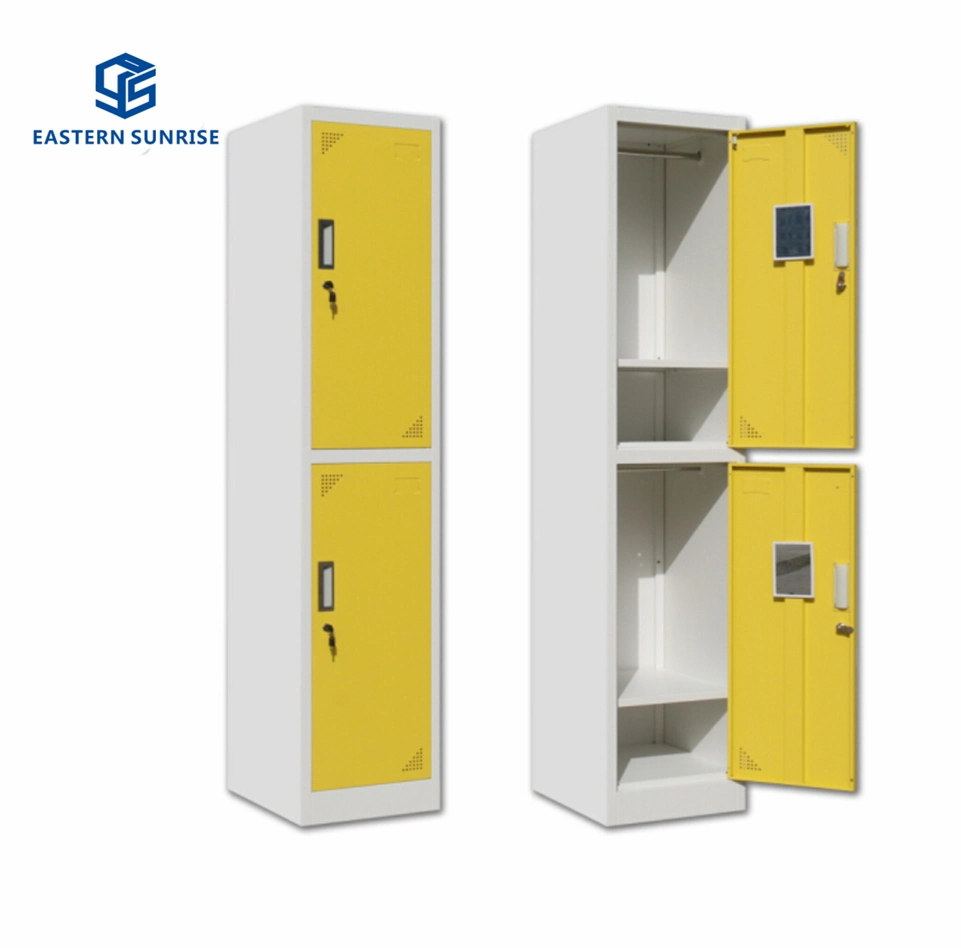 Clothes Shoes Bag Storage Locker Home Cabinet with Two Doors