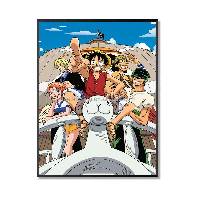 Affiche 3D Anime lenticulaire affiche 3D Picture change One Piece